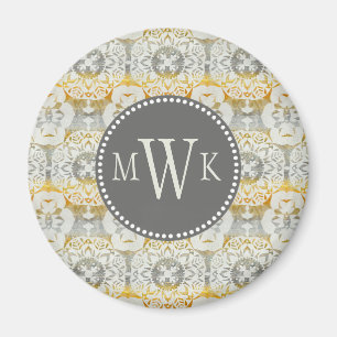 Monogram   Tapestry Rosette II Magneet