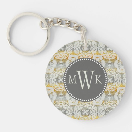 Monogram | Tapestry Rosette II Sleutelhanger (Voorkant)