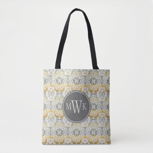 Monogram | Tapestry Rosette II Tote Bag (Voorkant)