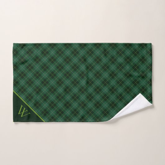 Monogram Tartan Pset Bath Set Bad Handdoek (Handdoek)