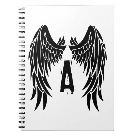 Monogram Tattoo Angel Wing Notitieboek (Voorkant)