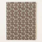Monogram Taupe Brown Leaf Planner (Achterkant)