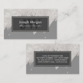 Monogram | Textiel | Penseeltextuur Afsprakenkaartje (Voorkant / Achterkant)