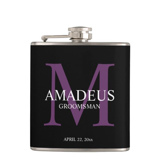 Monogram thermische fles heupfles (Voorkant)