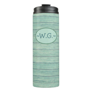 Monogram Thermische TumbDriftwood Beach ontwerp.Ja Thermosbeker