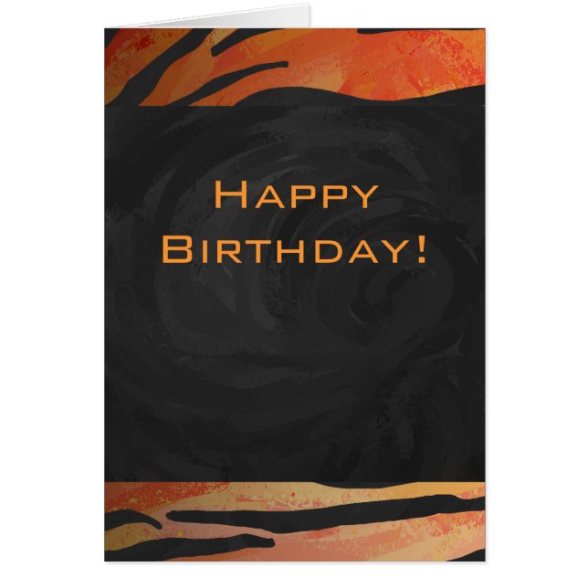 Monogram Tiger Hot Oranje en Black Print Pattern (Voorkant)