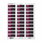 Monogram Tiger Hot Pink en Black Print Pattern Etiket (Full Sheet)
