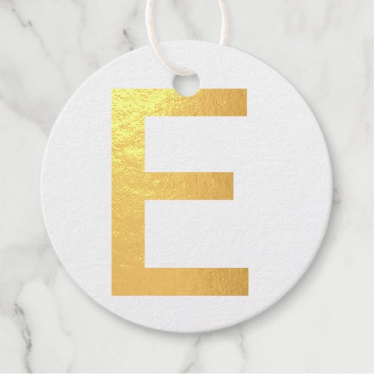 Monogram toevoegen naam letter alfabet eenvoudig m bedankjes labels (Voorkant)