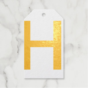 Monogram toevoegen naam letter alfabet eenvoudig m cadeaulabels