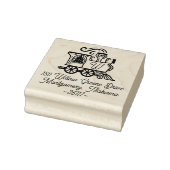 Monogram Trein Kerstboom Levering Rubberstempel (Stempel)