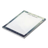 Monogram treinspoor Tracks Winter Snow Fog Notitieblok (Gedraaid)