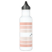 Monogram Trendy Coral Pastel Water Fles (Links)