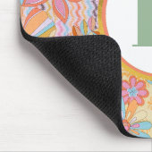 Monogram Trippy Nostalgische Floral Mood Muismat (Hoek)