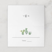 Monogram Tropical Wedding Cactus (Buitenkant ongevouwen)
