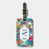 Monogram tropisch Bagagelabel (Voorkant verticaal)