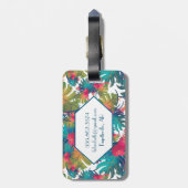 Monogram tropisch Bagagelabel (Achterkant verticaal)