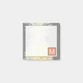 Monogram | Tropisch geel dennappel Post-it® Notes (Voorkant)