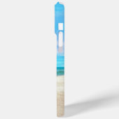 Monogram tropisch zandstrand landschap Case-Mate iPhone case (Achterkant / Links)