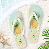 Monogram Tropische Ananas Zomer Teenslippers