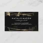 Monogram | Tropische bladeren Visitekaartje (Achterkant)