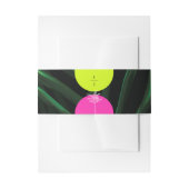 Monogram Tropische Neon Arches Palm Tree Bruiloft Uitnodigingen Wikkel (Voorkant Voorbeeld)