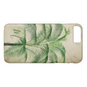  monogram tropische palmboom elegant marmer Case-Mate iPhone case (Achterkant (Horizontaal))