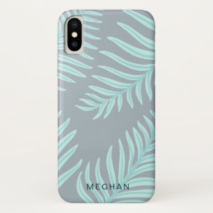 monogram tropische pastelfoliën iPhone x hoesje