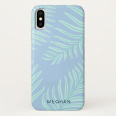 monogram tropische pastelfoliën Case-Mate iPhone case (Achterkant)