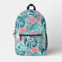 Monogram Tropische Strand Meisjes School Rugzak