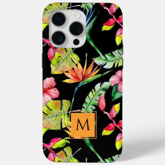 Monogram tropische tuin Case-Mate iPhone case (Achterkant)