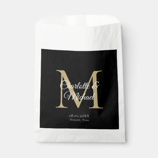 Monogram Trouw Bedankzakje (Voorkant)