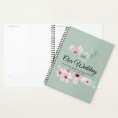 Monogram Trouwkoppel Roze Bloem Planner (Display)