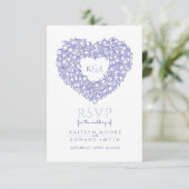 monogram tulip flower heart rsvp wedding (Debout devant)
