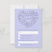 monogram tulip flower heart rsvp wedding (Dos)
