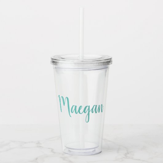 MONOGRAM Tumbler Acryl Drinkbeker (Voorkant)