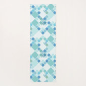 Monogram Turquoise Blauwgroen Pattern Yoga Mat (Achterkant)