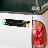 monogram turquoise goudpons bumpersticker (Op Truck)