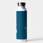 Monogram Turquoise Jay Bird Waterfles (Links)
