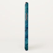 Monogram Turquoise Mandala Waterverf Pattern Case-Mate iPhone Case (Achterkant / rechts)