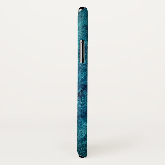 Monogram Turquoise Mandala Waterverf Pattern Case-Mate iPhone Case (Achterkant / rechts)