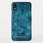 Monogram Turquoise Mandala Waterverf Pattern Case-Mate iPhone Case (Achterkant)