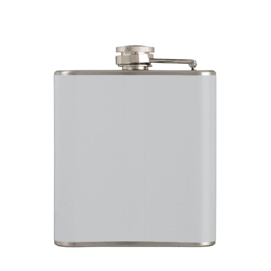 Monogram Twee Tone Modern Zwart en Grijs Heupfles (Achterkant)