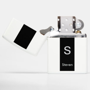 Monogram Twee Tone Modern Zwart en Wit