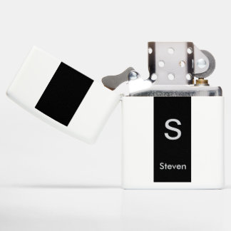 Monogram Twee Tone Modern Zwart en Wit