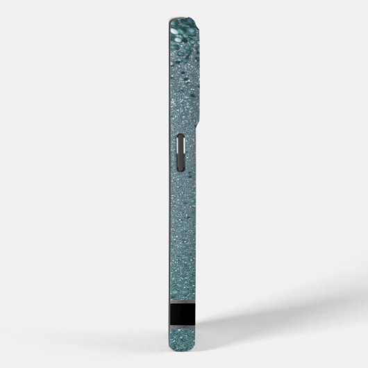 Monogram Twinkle Ombre - Blauwgroen Case-Mate iPhone Case (Achterkant / Rechts)