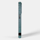 Monogram Twinkle Ombre - Turquoise Case-Mate iPhone Case (Achterkant / Rechts)