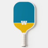 Monogram Two Tone Sky & Mango met wit Pickleball Paddle (Achterkant)
