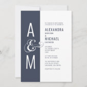 Monogram Typografie Eenvoudig gebold minimalistisc Kaart (Voorkant)