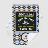 Monogram Typografie Humor Golfhanddoek (Insitu)