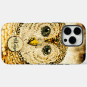 Monogram uil personaliseren Case-Mate iPhone case (Achterkant (horizontaal))